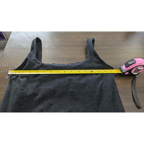 Beyond Yoga Spacedye Icon Midi Dress Darkest Night Black Charcoal Stretch Large - Picture 8 of 10